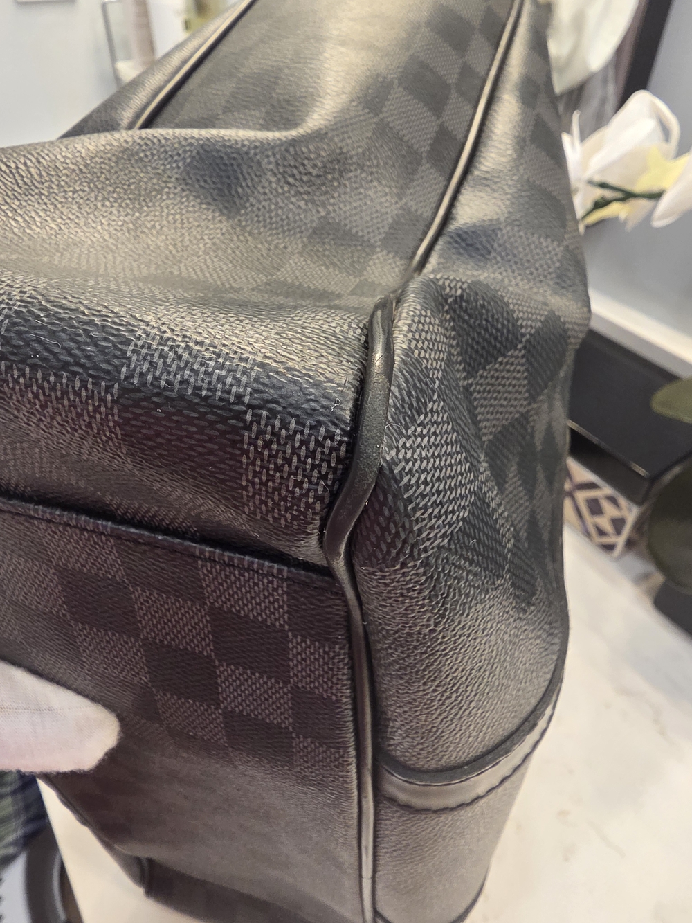 Louis Vuitton Black Damier Graphite Canvas Duffel Bag - Picture 9 of 15